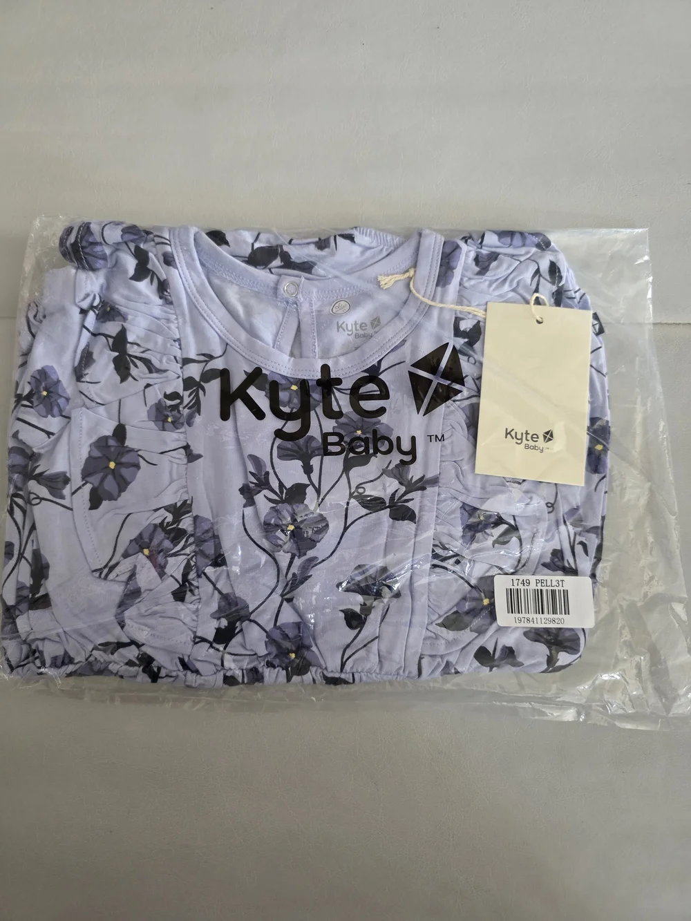 NWT Kyte Baby Long Sleeve Bubble Romper in Petunia - Size 3T